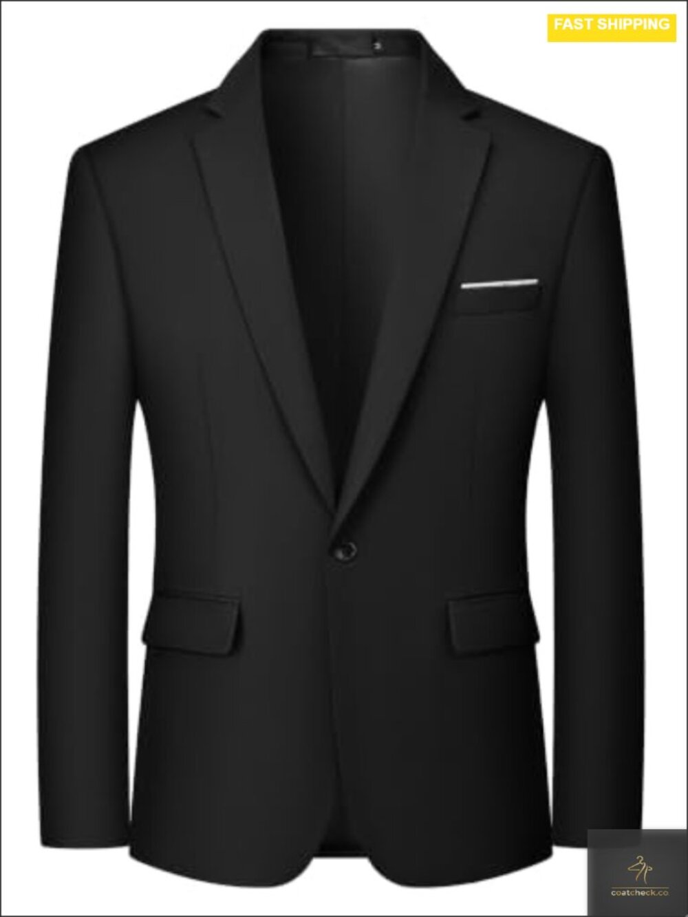 Men's Slim Fit Solid One Button Blazer Suit Jacket Notch Lapel Lightweight